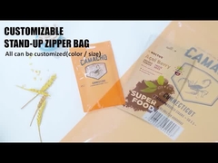 Soporte lateral del aluminio de la hoja del bolso del sello de las opciones múltiples tres encima de la bolsa de la comida