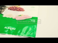 Bolsa de encargo del acondicionamiento de los alimentos con el bolso que se puede volver a sellar de la comida de perro del sello lateral de la cremallera ocho