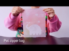 El bolso de empaquetado Ziplock que se puede volver a sellar de encargo del PVC claramente heló los bolsos plásticos de la cremallera para la ropa