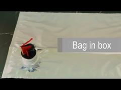 Bolso líquido modificado para requisitos particulares del vino del llenador de Logo Print Valve 2L 3L en el empaquetado de la caja