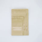 Manufactures Selling Custom Size Kraft Stand Up Pouch Packaging With Zipper Lock