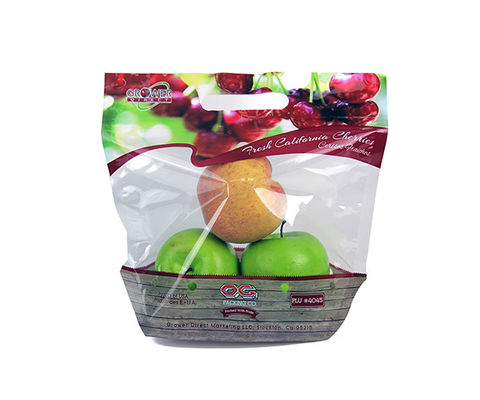Fruta y verdura fresca portátil laminada que empaqueta el bolso de empaquetado transparente de VMPET