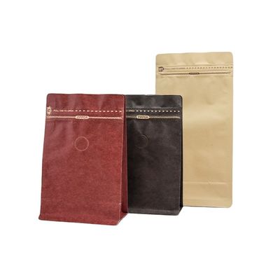 té Ziplockk del café de 70gm 100gm que empaqueta bolsos de café del papel de Kraft de la película de rollo de Mylar