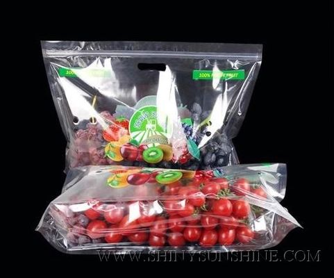 Fruta y verdura clara plástica del supermercado que empaqueta el empaquetado de la fruta fresca de las uvas del PE de los Pp