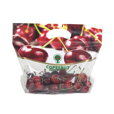 Bolsos de empaquetado del envase de plástico de las uvas de la fruta y verdura del sellado caliente del PE